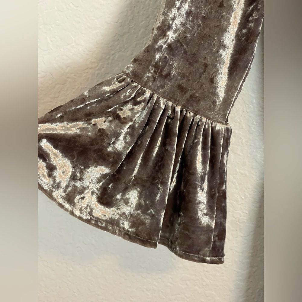 L'AGENCE Dress Riley Crushed Velvet Wrap above the knee Dress -XS - Picture 6 of 10